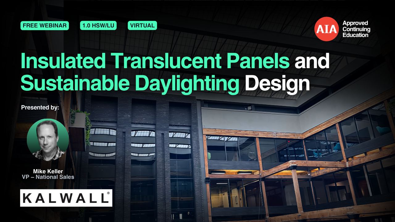 Insulated Translucent Panels and Sustainable Daylighting Design (1)